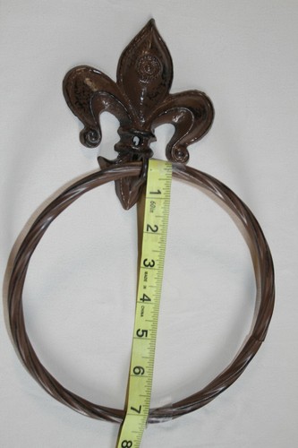 Fleur De Lis Bathroom Decor Accessories, Cast Iron - Historic NFDL - Picture 10 of 12