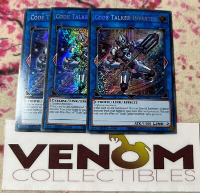 3x (M/NM) *EURO* Code Talker Inverted RA01-EN045 Secret Rare 1st Edition YuGiOh