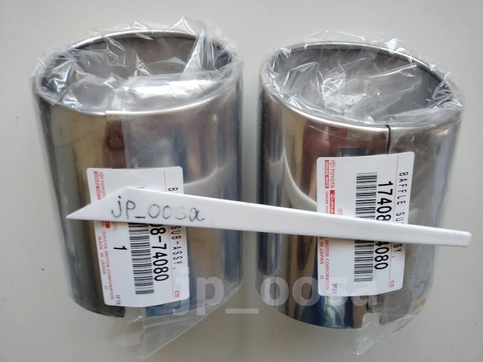 Juego de puntas de extensión de escape de tubo de escape genuino OEM 17408-74080 LS460 para TOYOTA LEXUS LS460 Foto 2 de 4