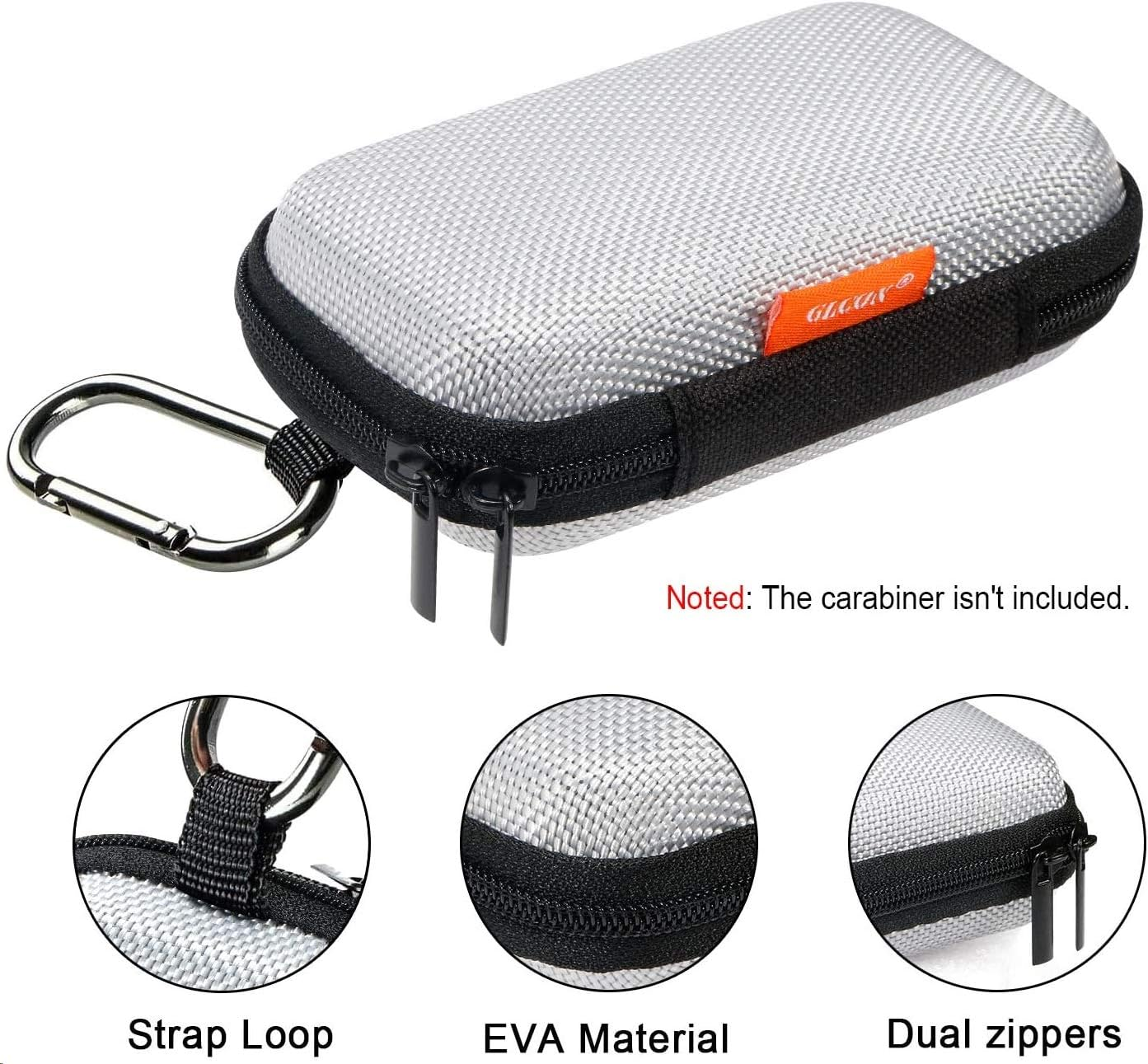 Small EVA Electronic Carrying Case Hard Shell Protection Zipper Case