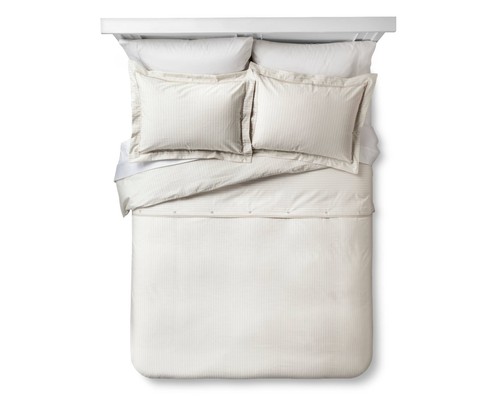 threshold 3 piece duvet cover set yarn 