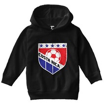 Costa Rica Soccer - Distressed Badge Proud Pride Toddler/Youth Hoodie