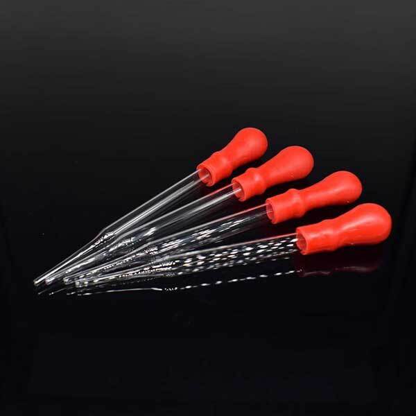 90mm-200mm Transfer Pipettes Glass Dropper with Rubber Head Laboratory Supply ca