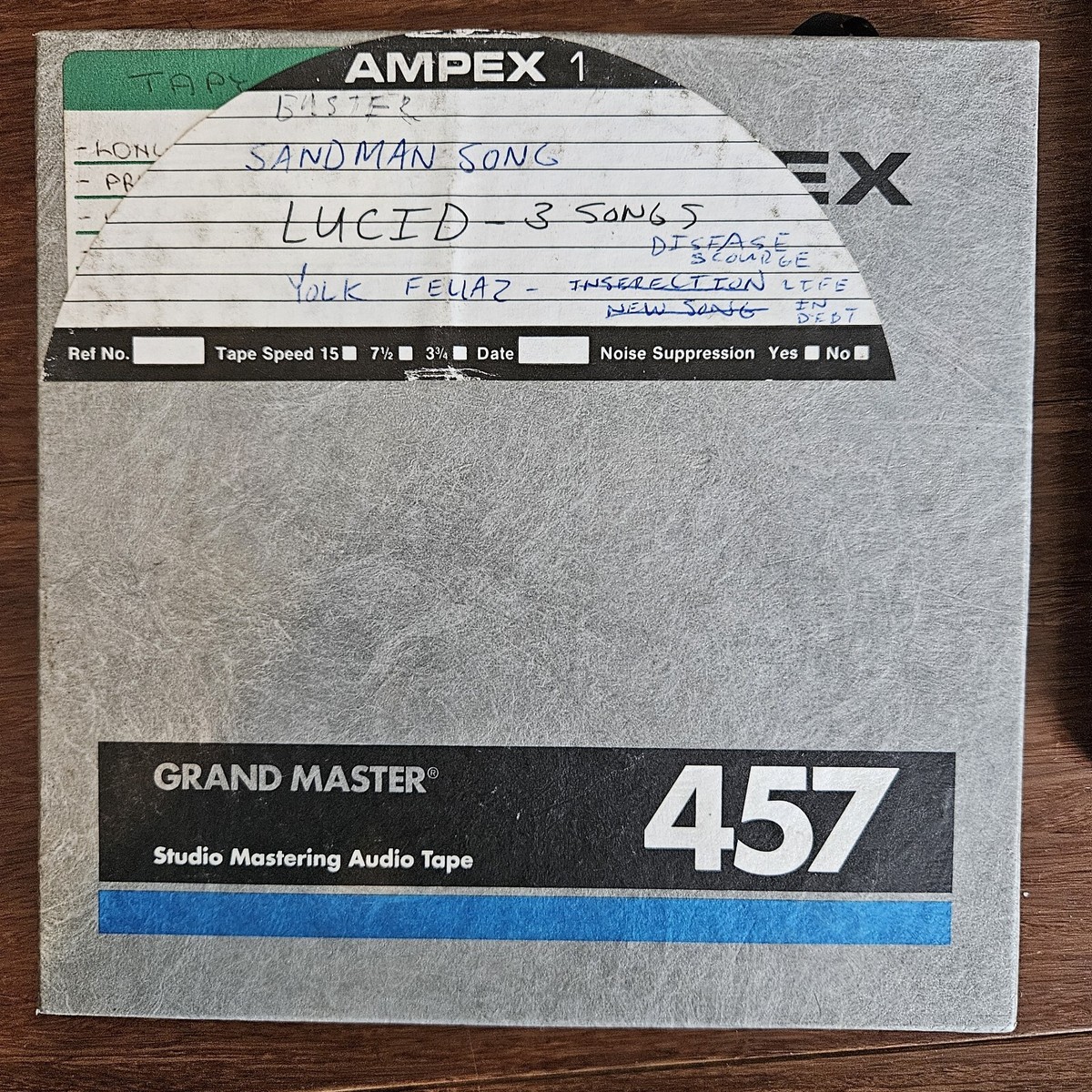 3 Ampex Grand Master 457 Maxell E-357 1/4
