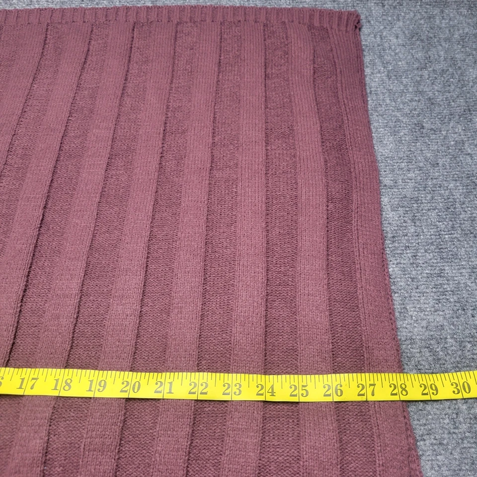 Poncho Lisa Rinna Collection Tejido con Cable Talla Mediana Grande Sangría Pullover Suéter Foto 3 de 4