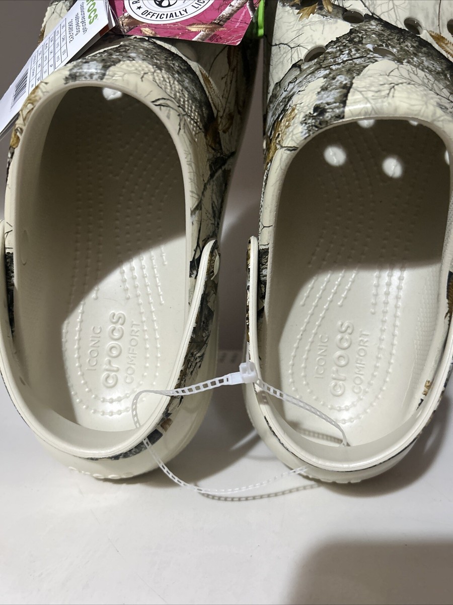 NWT Size 13 Men Crocs Classic Mega Crush Realtree Edge Bone  display picture 3