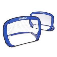 Relaxdays Set da 2 Mini Porte Pop Up da Calcio, HLP: 80 x 120 x 80 cm, Apertura 