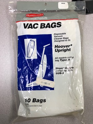 Rubbermaid Commercial Vac Bags To Fit Hoover Upright Models Using Type A Bags