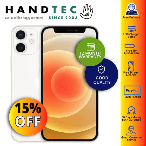 Apple iPhone 12 Mini 64GB 128GB 256GB Unlocked Phone - UK Model - GOOD - Afbeelding 3 van 5