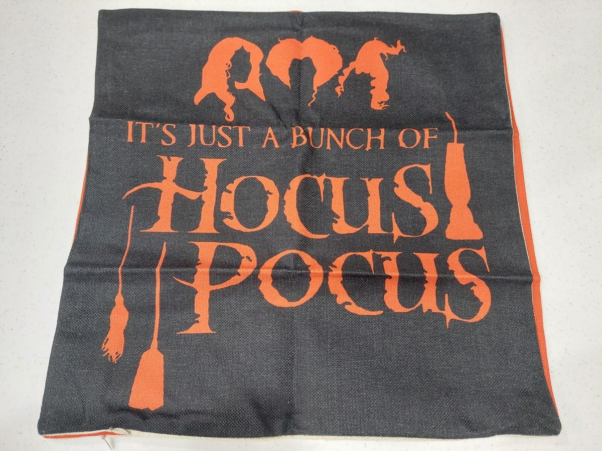 GAGEC Halloween Throw Pillow Covers – Set Of 4 Sanderson Sisters “Witches Amuck” 18x18 Inch Pillowcases For Sofa & Couch
