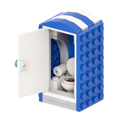 MOC LEGO: Mobile Toilet Fast Delivery Perfect Gift