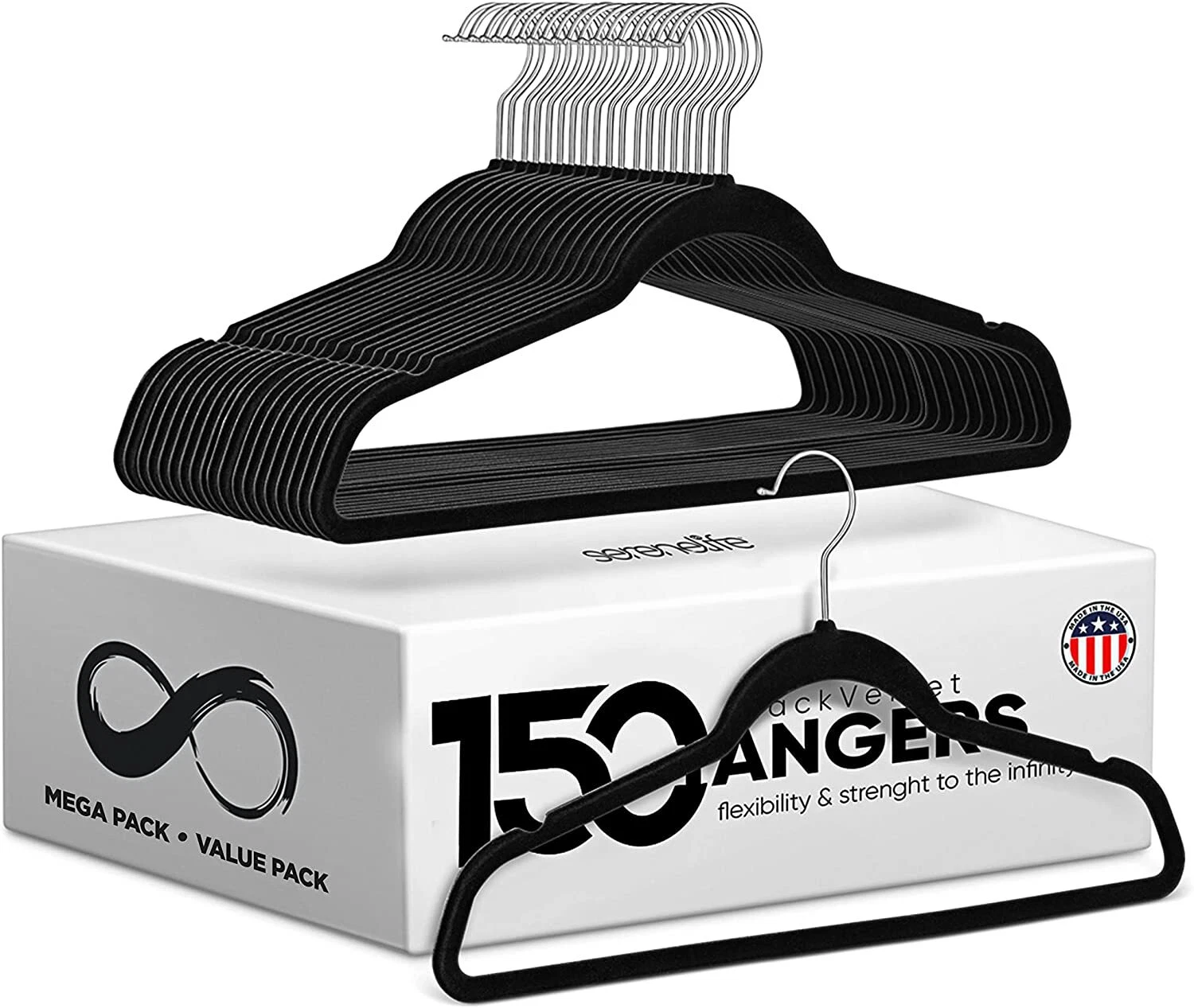SereneLife Suit Hangers - Thumbnail 2