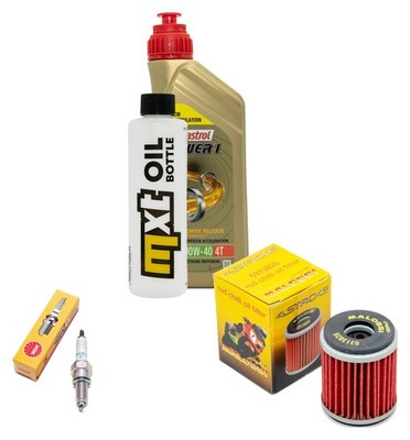 Inspektionspaket MXT 1 Liter Motoröl Castrol 10W-40 + Ölfilter Hiflo