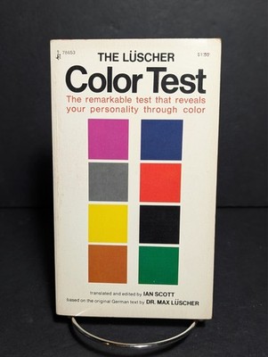 The Lüscher Color Test 1971 Vintage Pocket Book Dr Max Lüscher UNPUNCHED CARDS