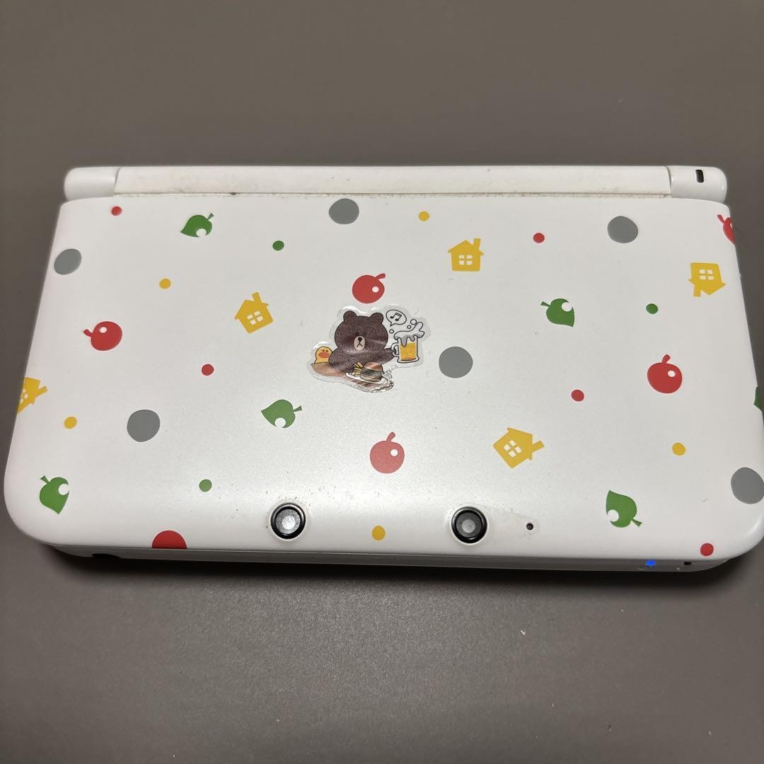 Nintendo 3DS LL XL Animal Crossing White Console w/ Stylus Mem