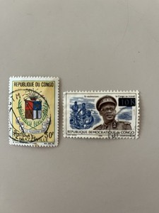CONGO Original Collection 2 Different Stamps Used Rare