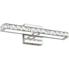 SOLFART Crystal LED Vanity Lights Wall Mirror Vanity Light Fixtures for Bathr...