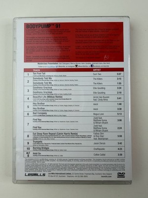 Les Mills Body Pump 91 DVD + CD + Booklet Notes Strength Workout