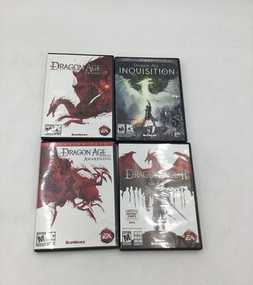 Dragon Age Origins Inquisition II 4 PC Game Lot BioWare RPG Collection