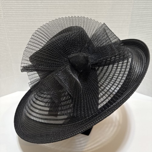 $118 Bellissima Spring Summer Easter Church Wedding Derby Hat BH312406 Black - Picture 3 of 7