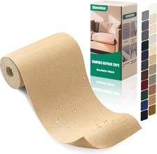 Canvas Repair Tape 4 70 Inch Waterproof Self-Adhesive 4" 70", Beige Yellow