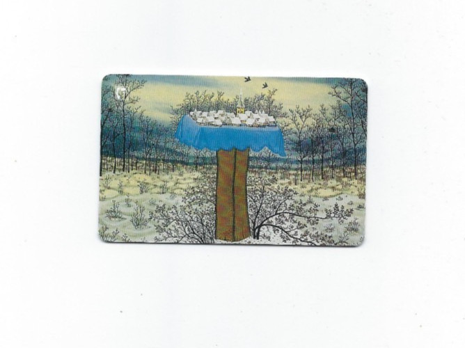 Calling card (Croatia) Ivan Lackovic picture Selo na Olatru