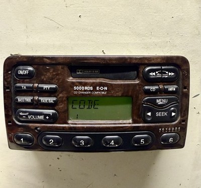 Ford 5000 RDS EON Autoradio Kassette CD Wechsler Steuerung Radio Code Wurzelholz