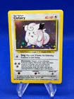 VTG 1999 Pokemon Base Set Unlimited Clefairy 5/102 Holo Rare NM - PRINT LINE