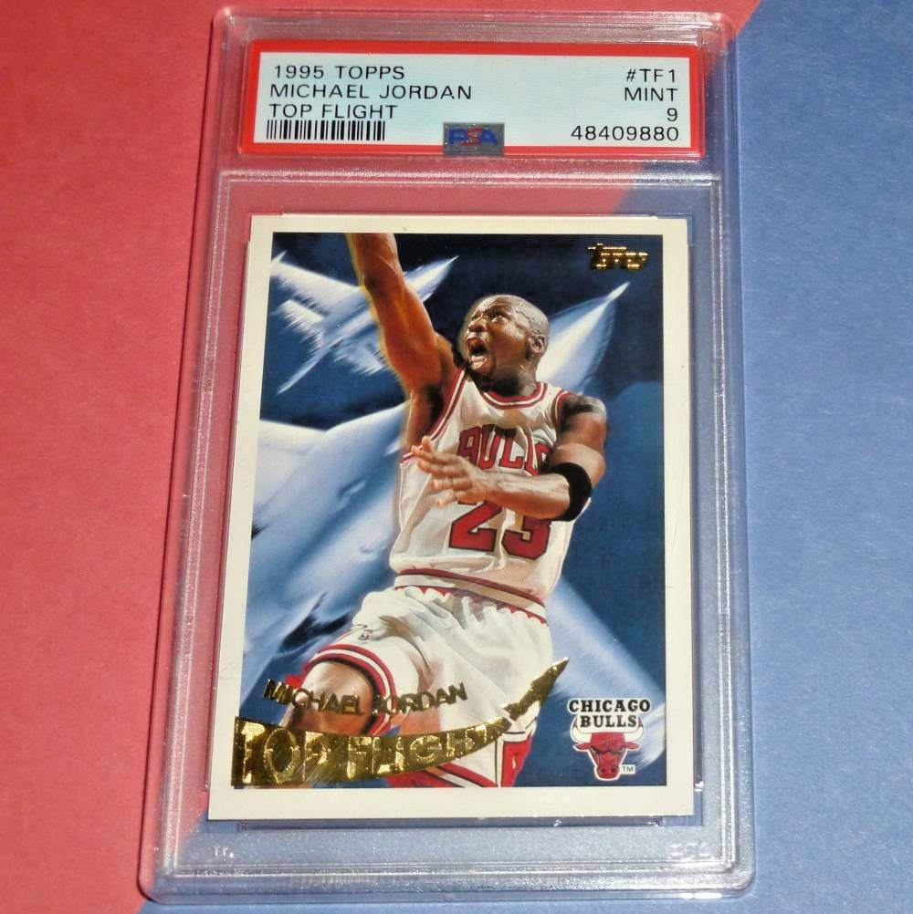 1995 MICHAEL JORDAN Topps Top Flight PSA 9 Chicago Bulls #TF1 insert GOAT nba