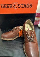 Deer Stags Denny Oxford Dress Shoes Boys Sz 3 Kids NEW in box