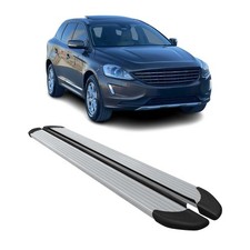 Marchepieds Latéraux pédale pour Volvo XC90 2002-2014 Aluminium Argent 2Pcs