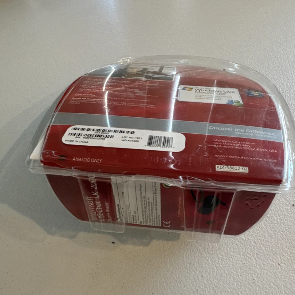 Microsoft Lifechat LX-2000 Compact Mobile Headset Foldable Microphone PC/MAC NIB - Image 3 of 4