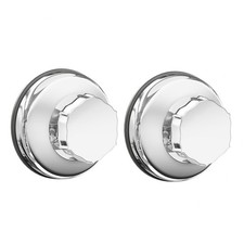 Powerful Vacuum Suction Cups for Shower Caddy, Sope dish,Double Hooks- Set of 2