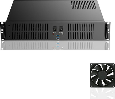 2U Rackmount Micro-ATX Server Case - Supports HDD/SSD, ATX PSU, USB Ports