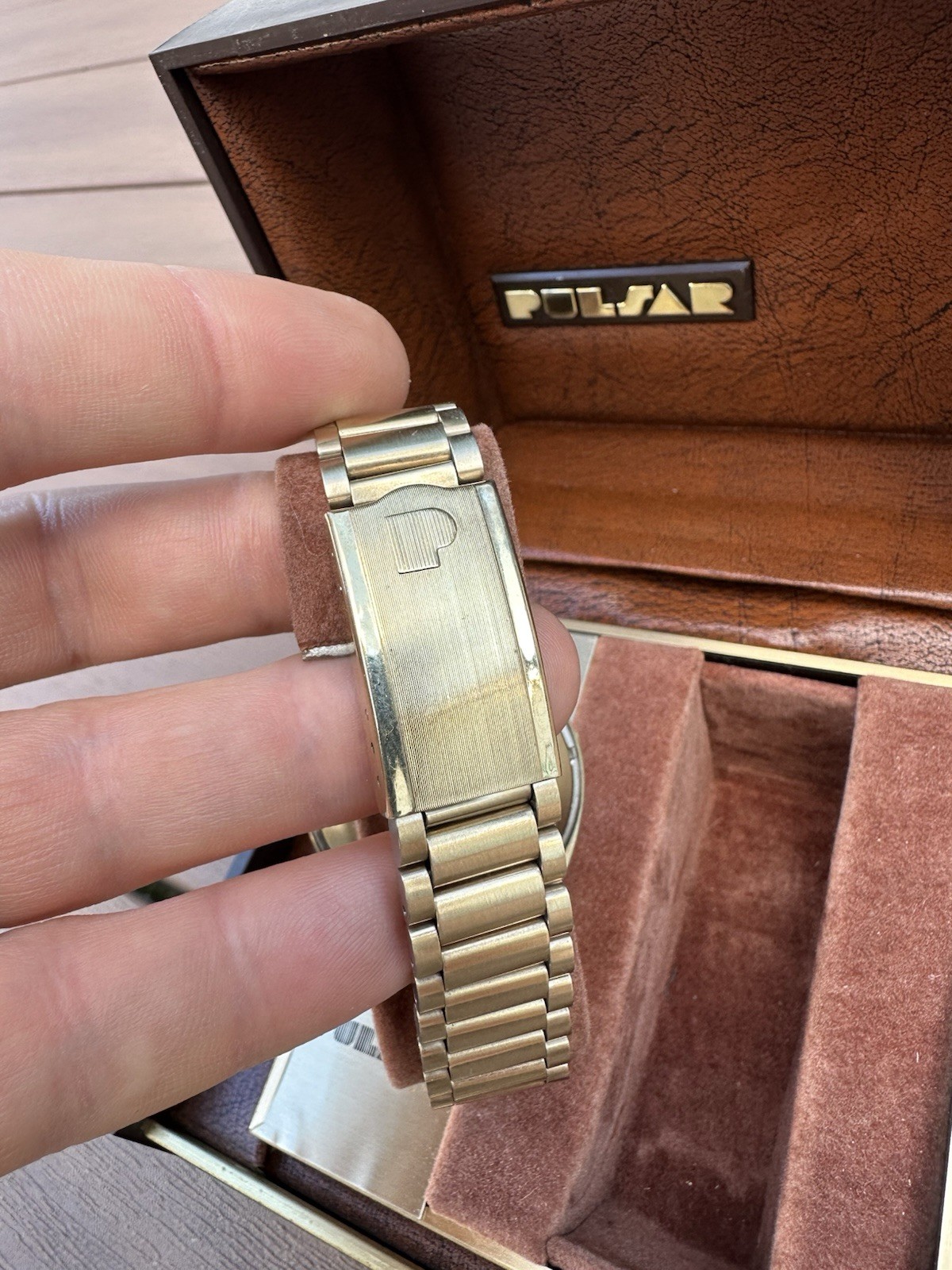 Vintage Pulsar P2 LED Watch 14K GF Time Computer *NEAR MINT W/BOX*