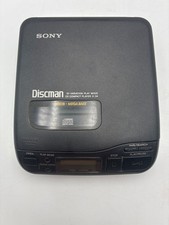 Vtg Sony Discman D-34 Portable CD Compact Player Mega Bass For Parts Or Repair