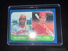 1986 Fleer Paul O'Neil/Kal Daniels #646 Rookie Card