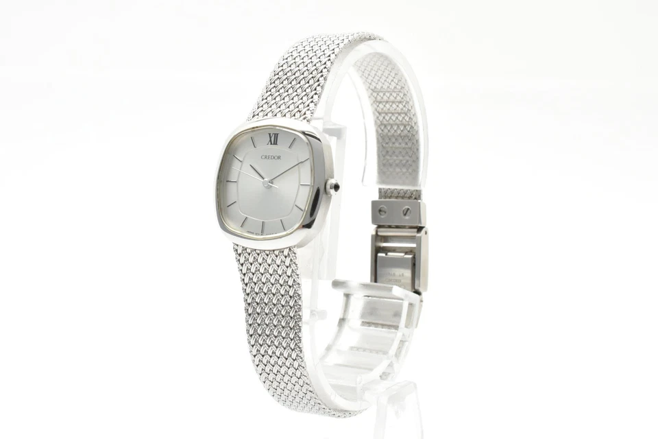 [Near MINT] Vintage SEIKO CREDOR 1271-5030 Silver Dial Women's Watch from Japan - Image 4 of 4
