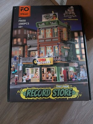 FunWhole F9058 Record Store - Neu OVP Plattenladen mit Licht  1980 Teile