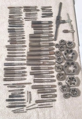 Vintage Greenfield Card TRW Winter GTD Tap & Die Set 100 Piece TOOL LOT USA MADE