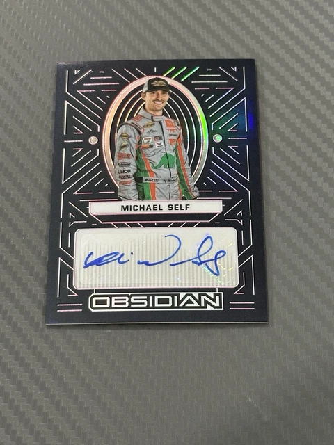 2023 Panini Chronicles NASCAR Michael Self Auto Obsidian /25