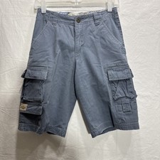 Lee Dungarees Boys Shorts 12 R Cargo Utility Classic Light Blue Flap Pocket