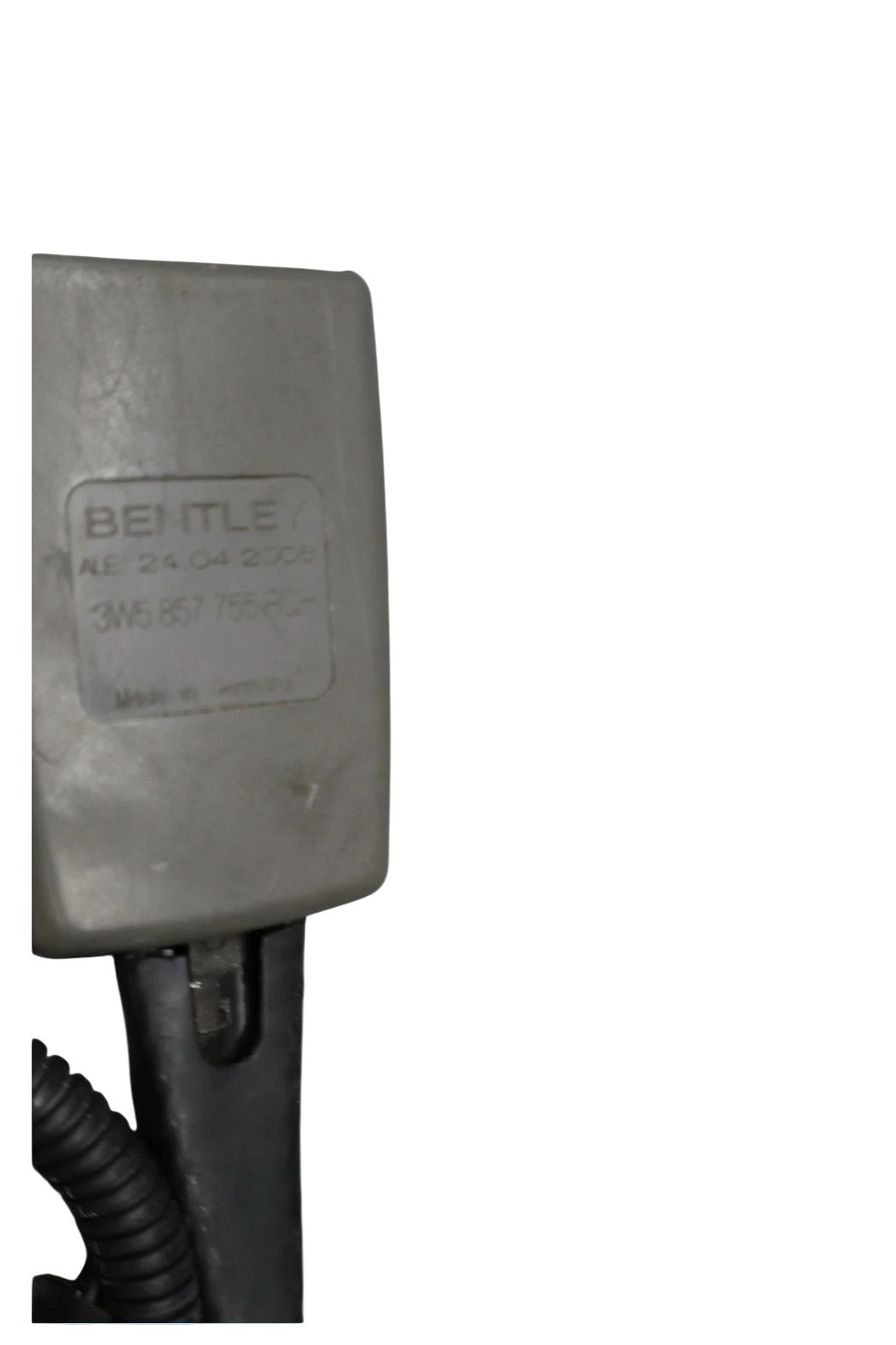 06-13 Bentley Continental Front Left Driver Side Seat Belt Seatbelt Buckle OEM
