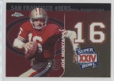 2008 Topps Chrome NFL Dynasties Tribute Joe Montana #DYNC-JM HOF n1u