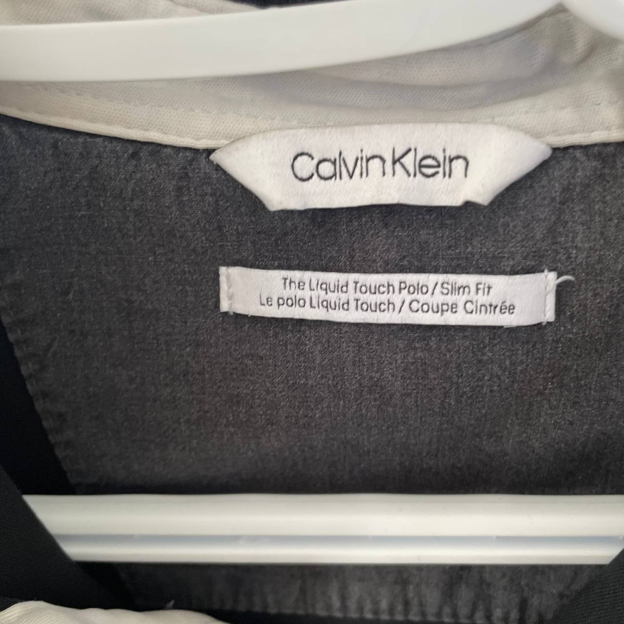 100% cotton black Calvin Klein Polo shirt for men 5