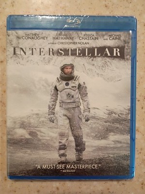 Interstellar Blu-ray Christopher Nolan Matthew McConaughey NEW SEALED SHIPS FREE