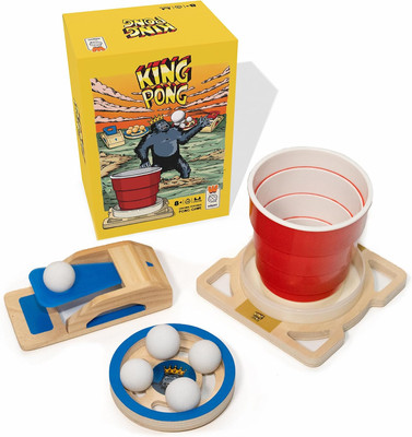 King Pong Original Shot-Making Tabletop Game for Kids, Teens & Adults | 1-4 Play