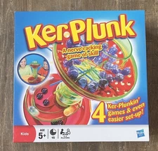 MB Games Ker-Plunk 2004 "A Nerve-Racking Game of Skill" Complete w/Golden Marble