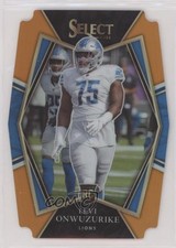 2021 Panini Select Premier Level Orange Prizm Die-Cut 66/249 Levi Onwuzurike 0c2