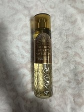 Bath  Body Works GOLDEN BERRY MISTLETOE Fine Fragrance Body Mist Spray 8Oz